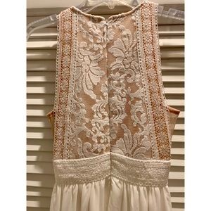 Lulus Forever & Always White Lace Maxi Dress